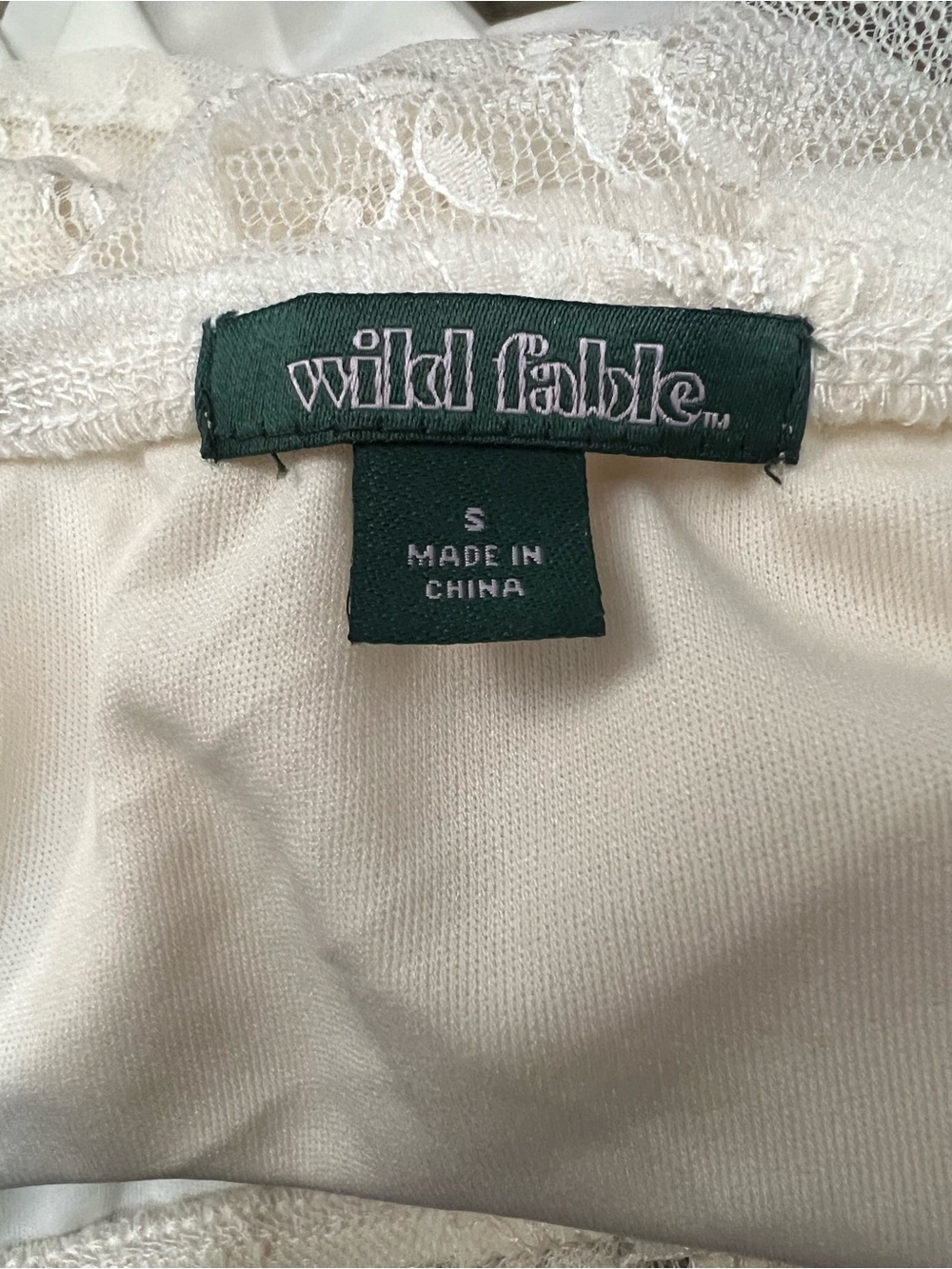 wild fable Ivory Lace Circle Skirt Sz small NWT - Picture 7 of 7